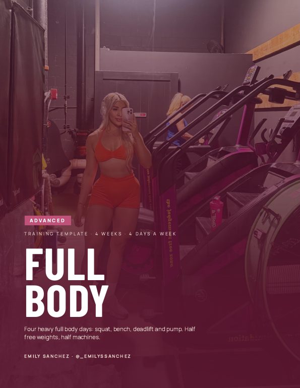 Advanced Full body program cover