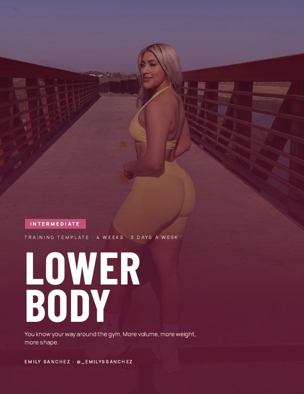 Intermediate lower body program cover