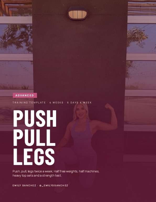 Advanced push pull legs program cover