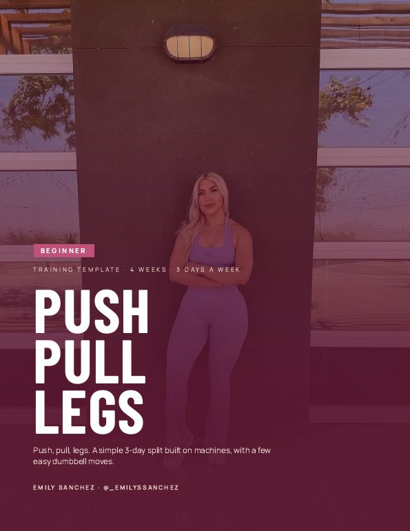 Beginner push pull legs program cover