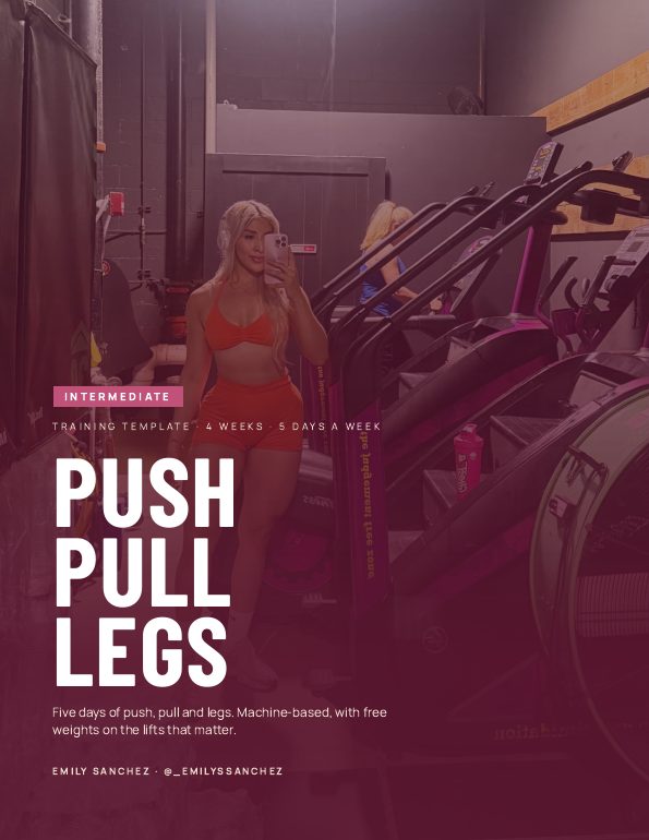 Intermediate push pull legs program cover